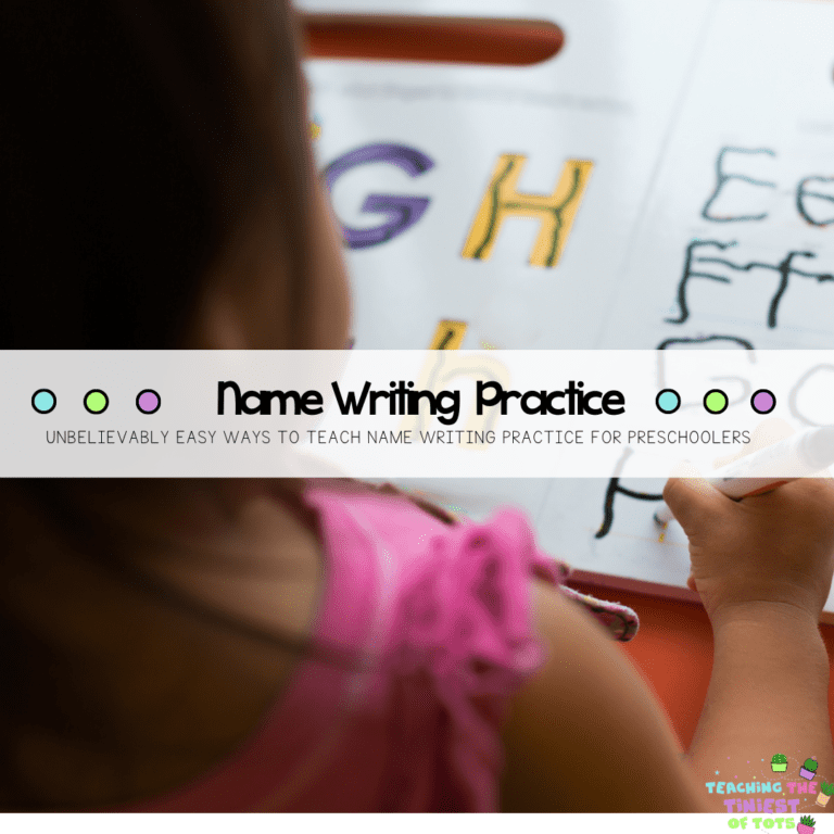 Unbelievably Easy Ways to Teach Name Writing Practice for Preschoolers fine motor preschool activities.