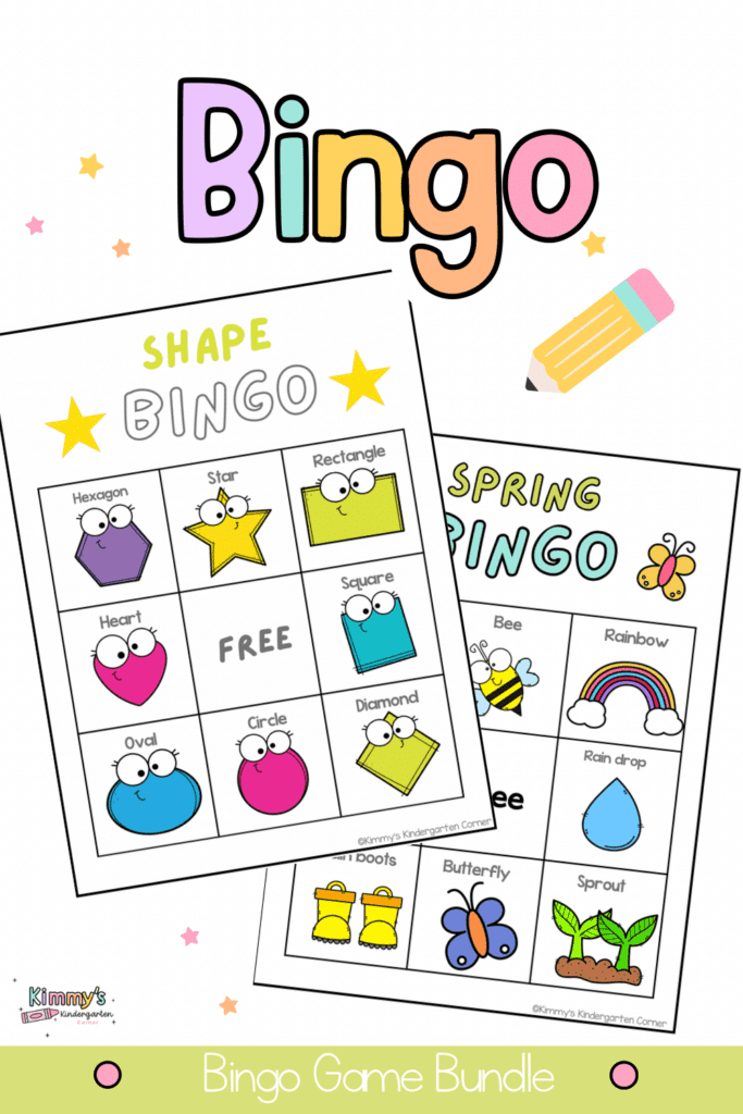 preschool bingo games preschool activities