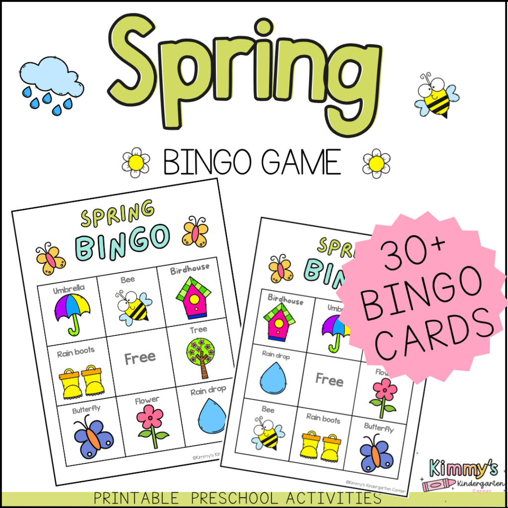 Spring Bingo games Preschool Bingo Games I Trust in My Classroom